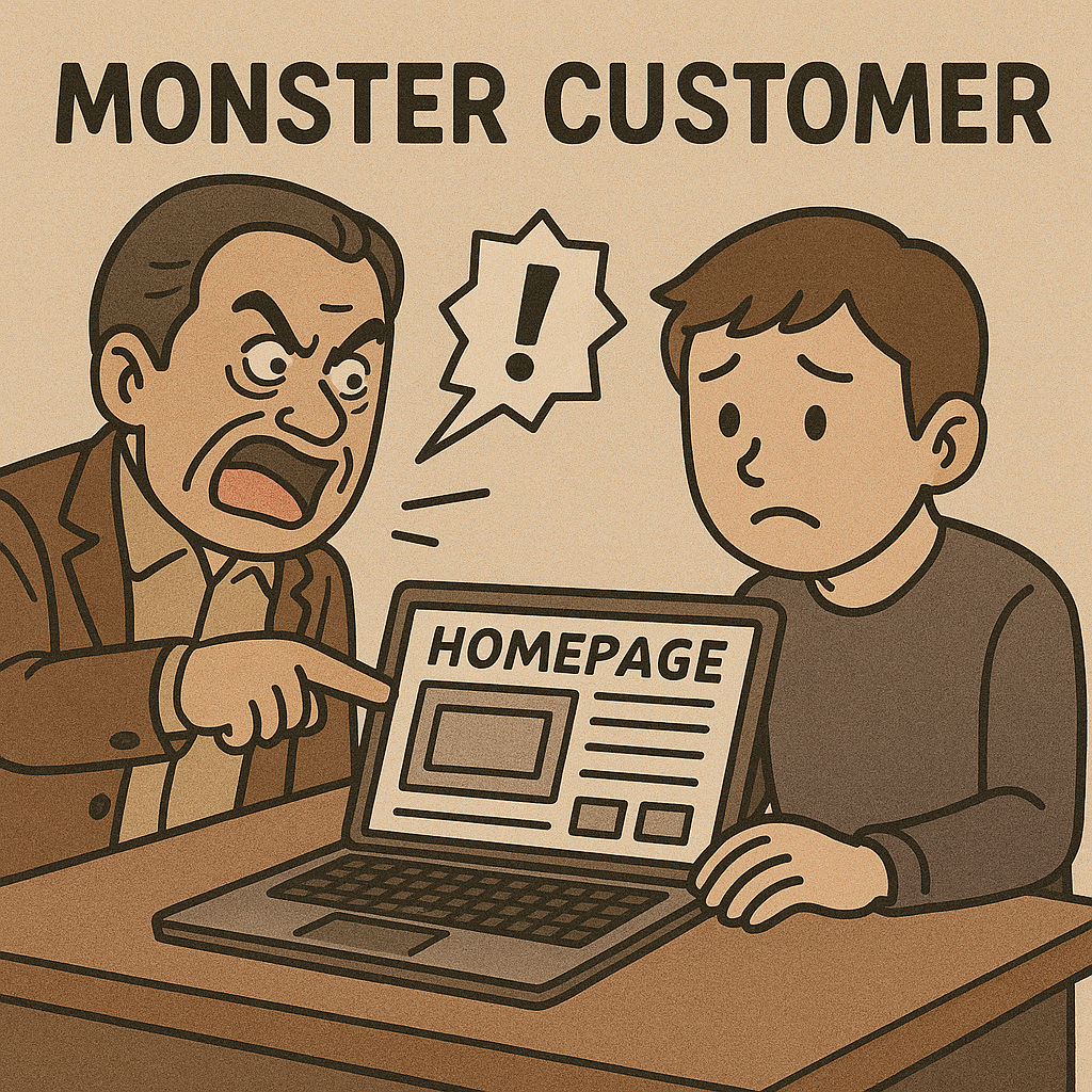 ホームページ・Web制作業界におけるモンスターカスタマーに関する一考察ー本当に悪いのは誰か？
